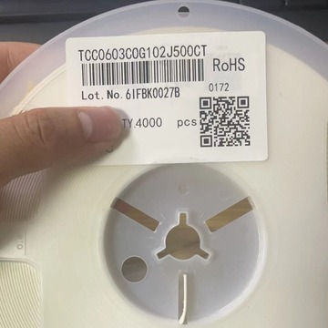 0603 102j 50v npo 1nf 1608 5% cog 4000个 1盘-阿里巴巴