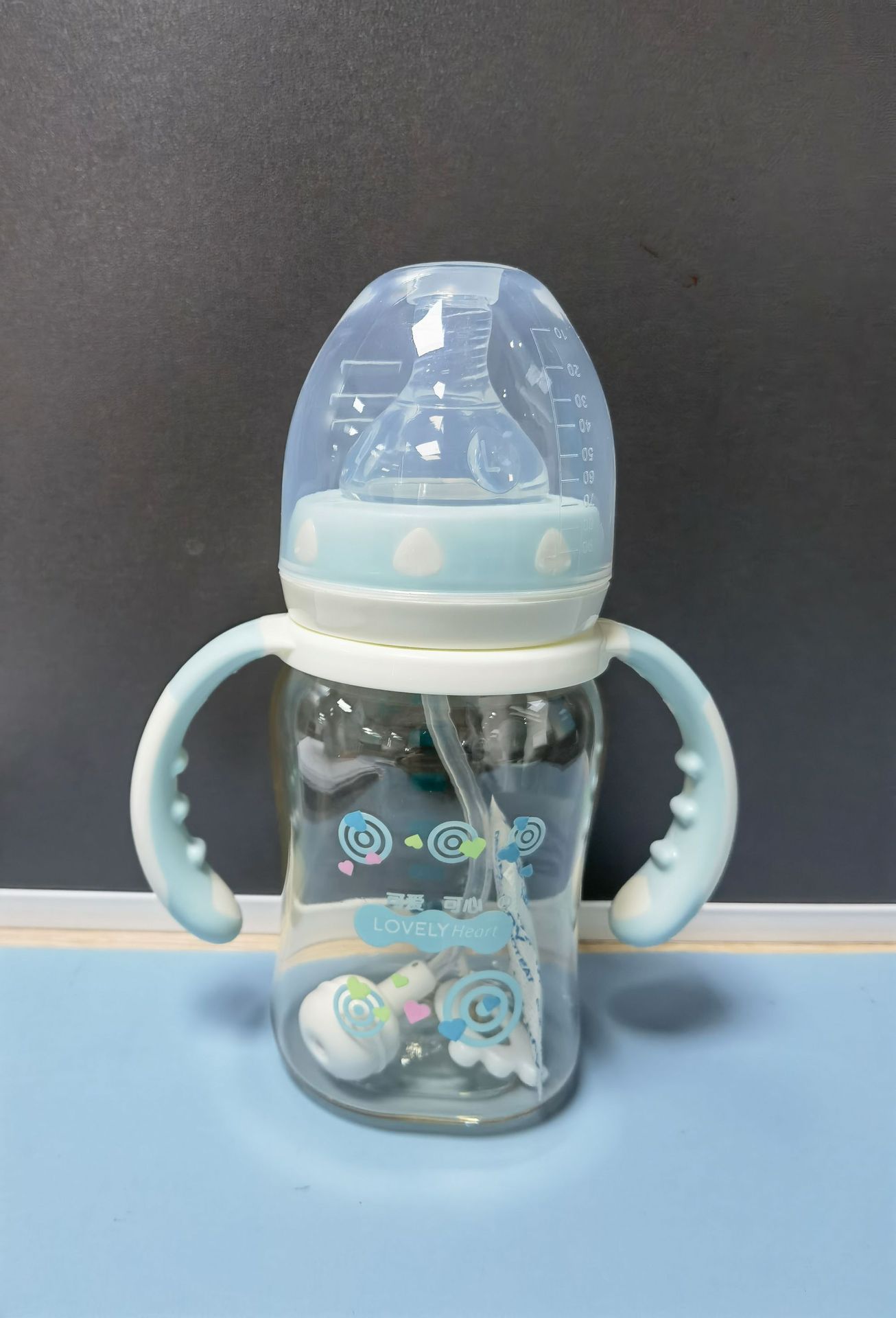 小月龄宽口径ppsu奶瓶0-6个月硅胶母乳感断奶现货