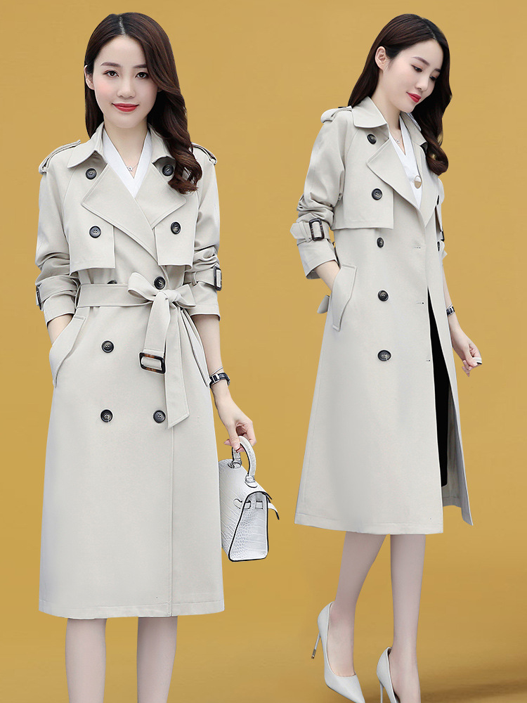 今年流行风衣大衣女春装2023年新款女装气质女神范中长款春秋外套