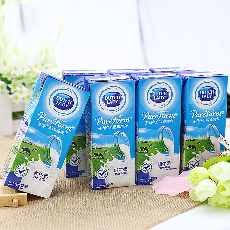比利时进口荷兰子母奶纯牛奶200ml*30支学生全脂高钙早餐奶