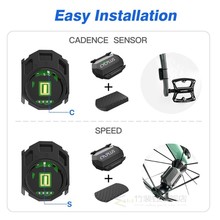 CYCPLS Bike Computer Speedometer ANT+ Speed Cadence Sensor W