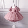 Europe and America Foreign trade Explosive money Children stage Costume Pearl bow design girl princess Dress skirt Dress