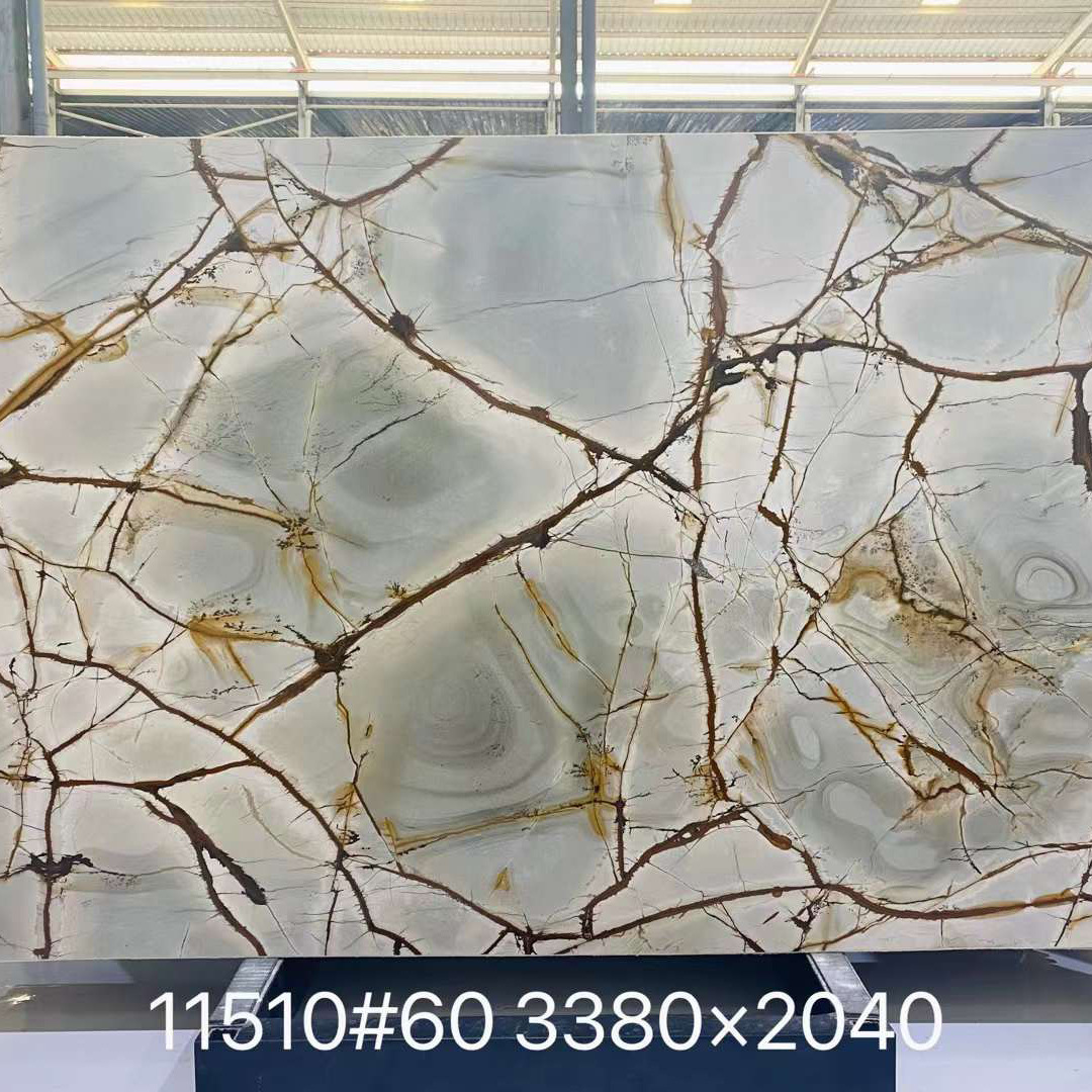 蓝色罗马印象石材 厨房台面大理石背景墙板 餐桌茶几大理石边几