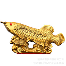 铜鱼摆件大号铜鱼铜金龙鱼摆件鲤鱼吉祥物年年有鱼家居装饰工艺品