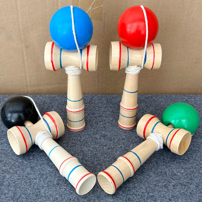 日本新手剑玉入门Kendama技巧球日月球专业比赛传统游戏木球玩具