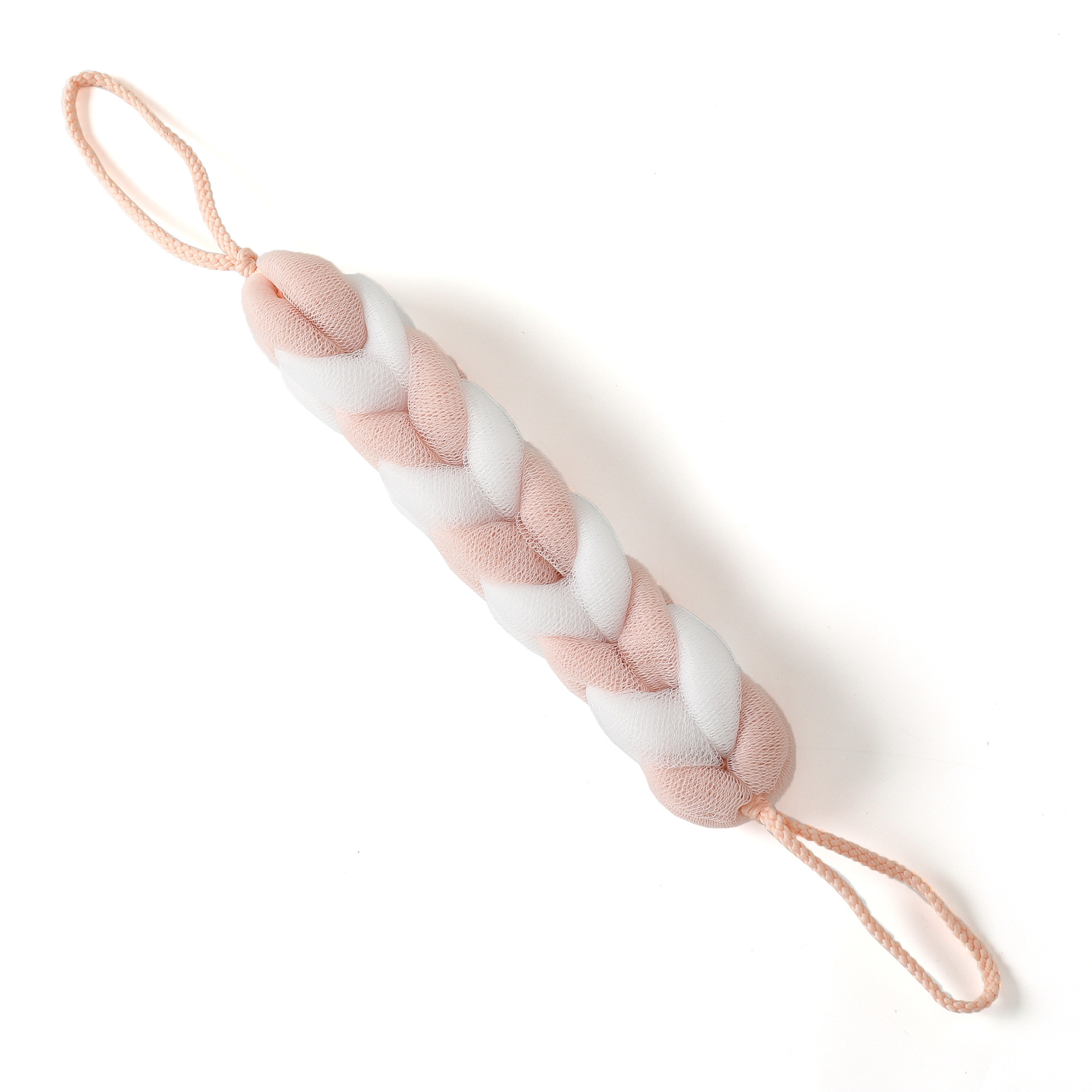 撞色长条浴巾成人拉背浴花搓背器双拼色创意拉背条亲肤起泡网澡巾