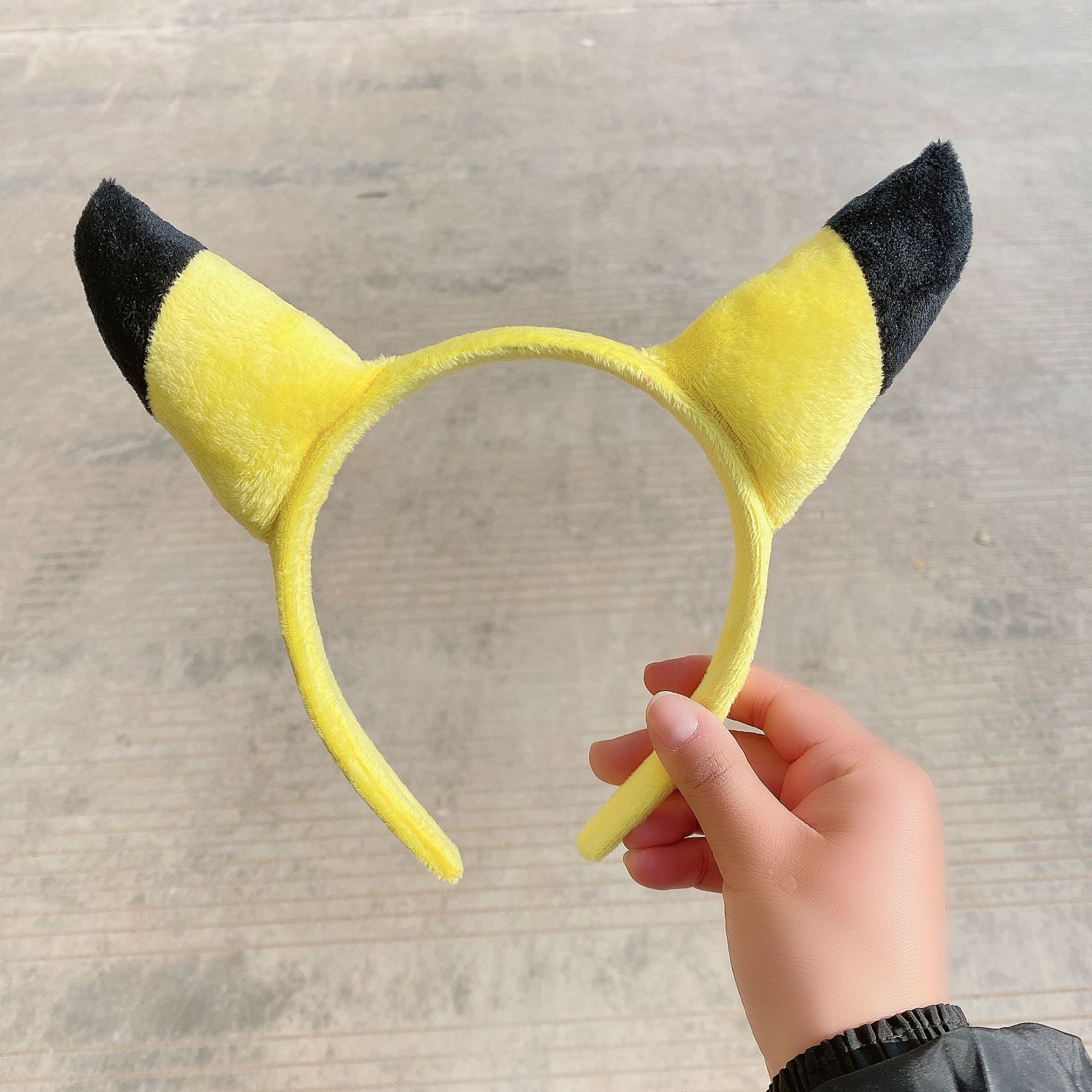 皮卡丘发箍韩国可爱卖萌洗脸发卡头饰网红外出程潇同款卡通头箍女