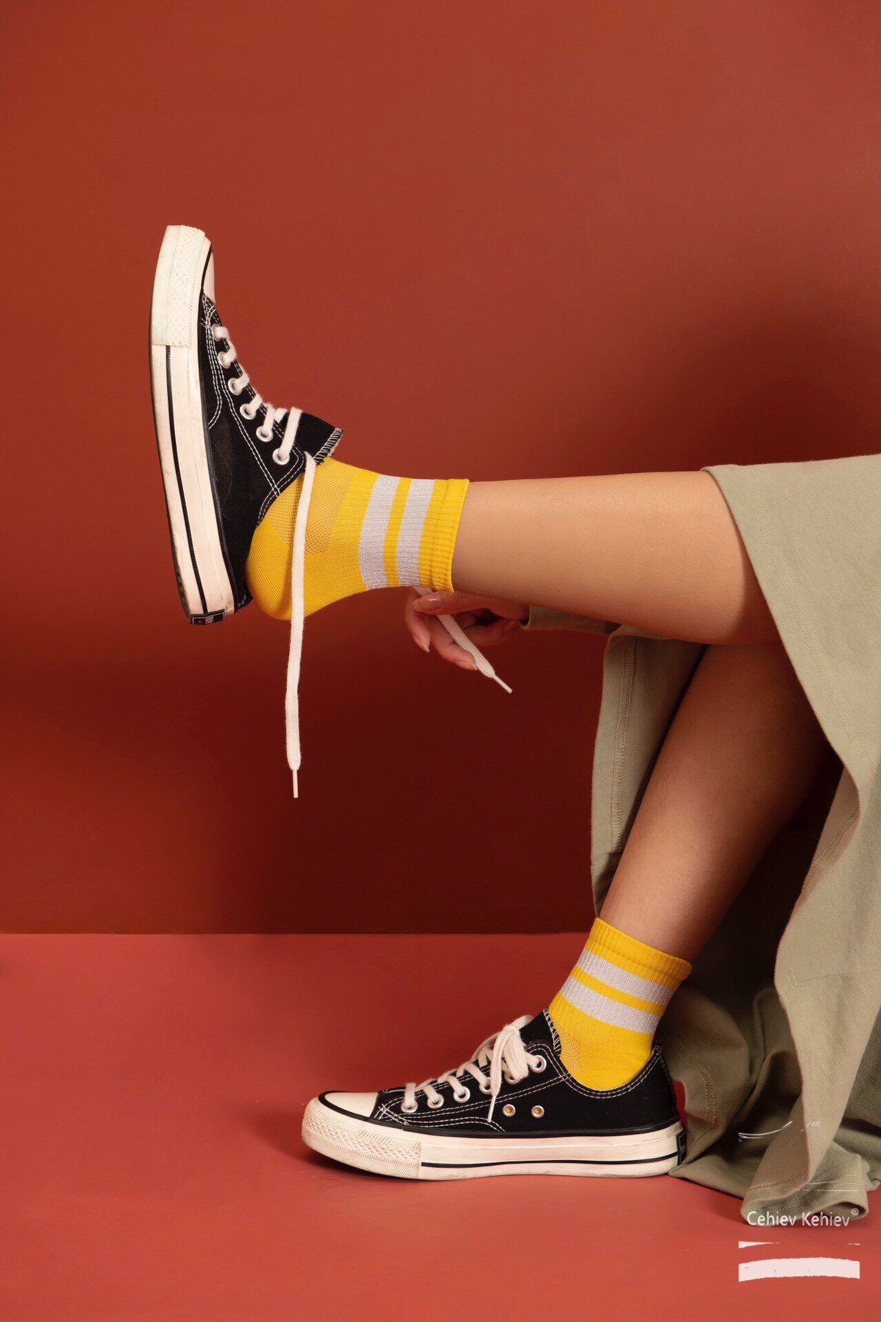 春夏季新款高端超柔棉女袜 少女休闲袜 女孩条纹拼色网眼袜y6222