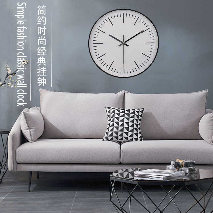 12-Inch 30cm Creative Fashion Living Room Stereo Digital Scale Wall Clock Plastic Mute Wall Clock Custom Wholesale