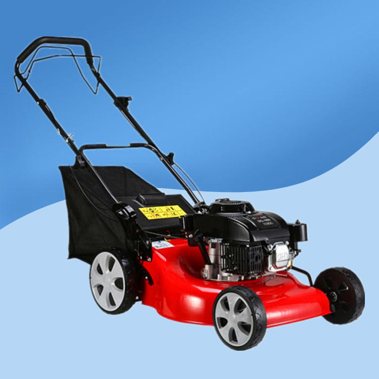 园林汽油轻便割草机 6hp手推式草坪修剪机 农场草地修剪割草机