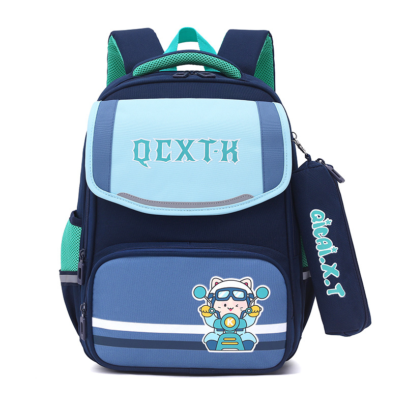 New Girl Student Schoolbag Primary School Girl Cartoon Burden-Free Spine-Protective Backpack Primary School Student Schoolbag Backpack Wholesale