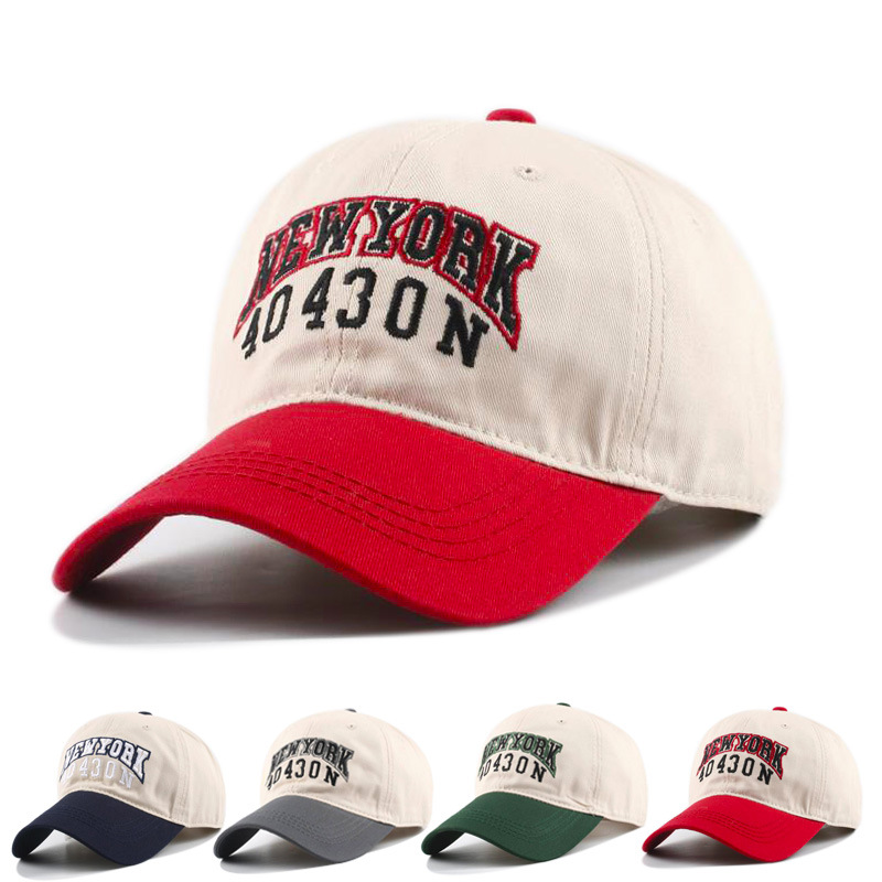 hat men‘s spring and autumn new adult embroidery hat letters all-matching baseball cap female outdoor sun-poof peaked cap