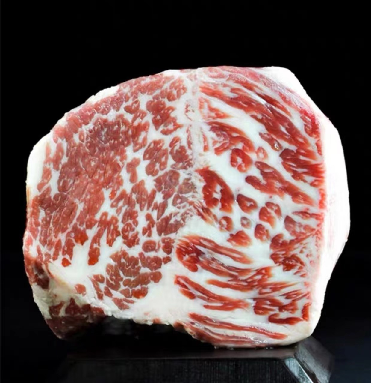 牛肩峰 冷冻 雪花牛肉 牛驼峰肉 火锅烧烤 餐饮食材称重 约4斤/袋