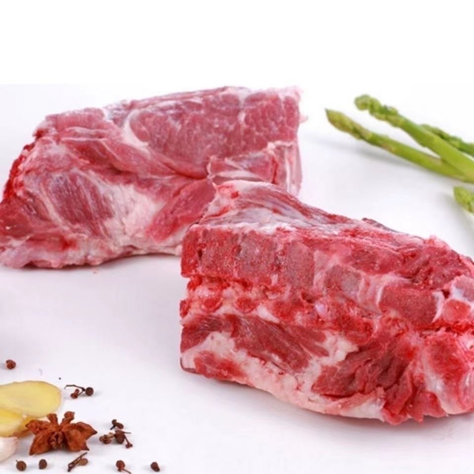 肥猪胫骨 猪脖骨 猪胫骨 满肉猪排骨 整箱20斤 可切块 多省