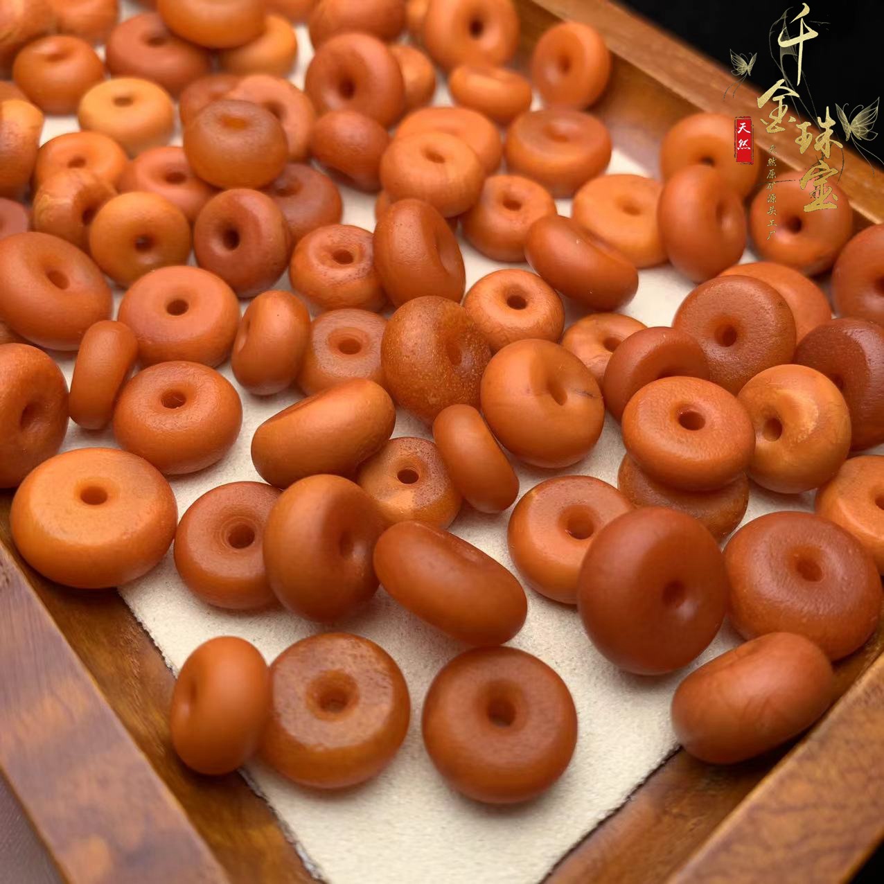 天然原矿蜜蜡老蜡扣子饼子墩子卡环配件diy手链保真原矿-阿里巴巴