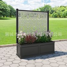 不锈钢切割屏幕超大高花盆原创当代雕塑花园艺术维图花盆
