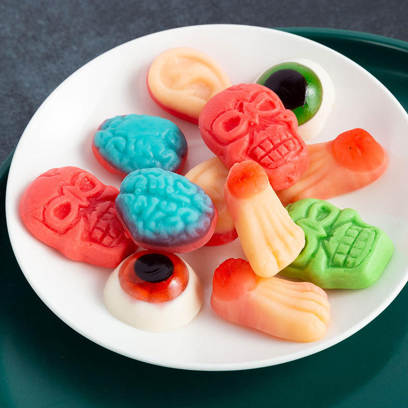 好来屋软糖糖果万圣节整蛊造型零食身体器官造型软糖棒棒糖装批发