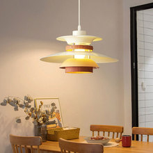 新款北欧丹麦餐厅吊灯民宿卧室设计师款吧台岛台餐桌单头飞碟灯具