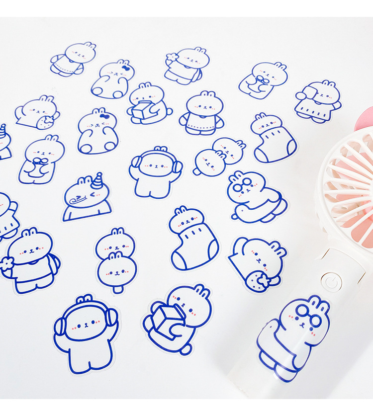 日系可爱贴纸包卡通图案手账贴纸少女心手帐素材diy手帐贴纸