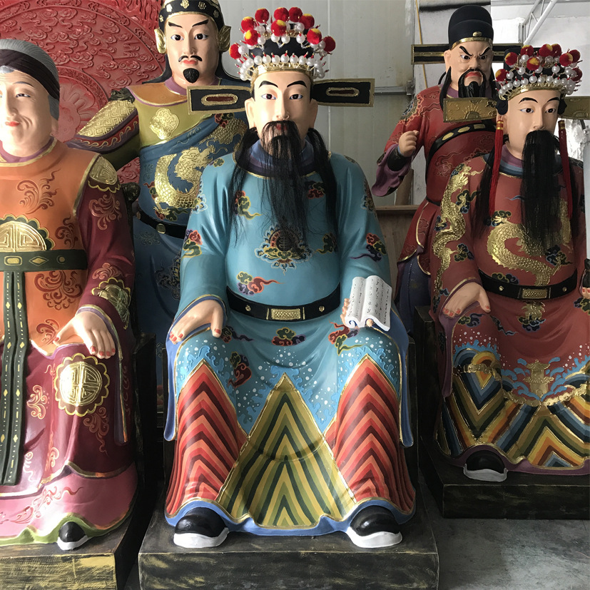 道教陈老相公神仙像 玻璃钢彩绘朱老相公神像价格