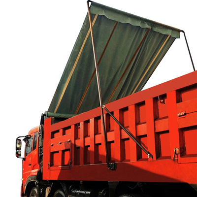 渣土车自动篷布配件全套自卸车电动卷篷货车加盖环保遥控自动甩杆