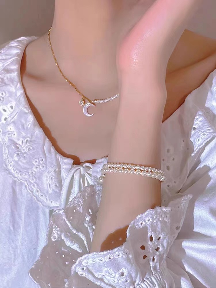 Strong Light! Light Bulb Baby Shijia Small Pearl Bracelet Female Summer 2023 New Special-Interest Design High-Grade Bracelet