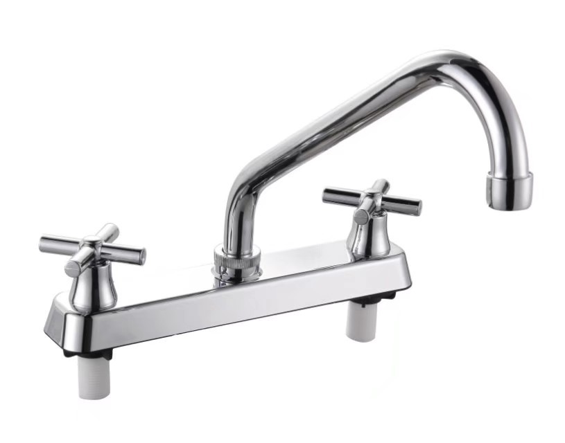 Faucet Triple Double Handle Manufacturers Supply South American Hot and Cold Suitable for Kitchen Basin Faucet