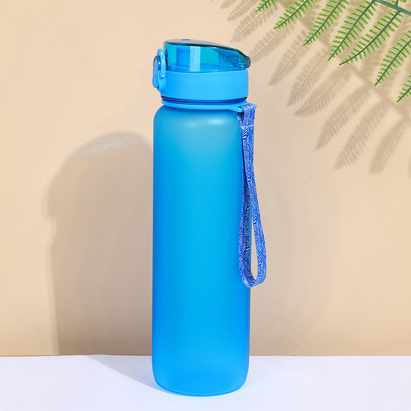 Bounce Cover Sports Kettle Moving Water Cup Boys Cup Portable Plastic Cup Girls Simple Drop-Resistant Student Water Bottle