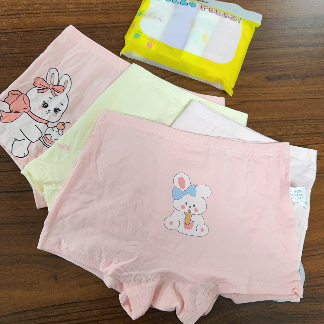 je8832匠恩女童平角裤95纯棉品牌袋装女孩内裤5a抗菌卡通学生内裤