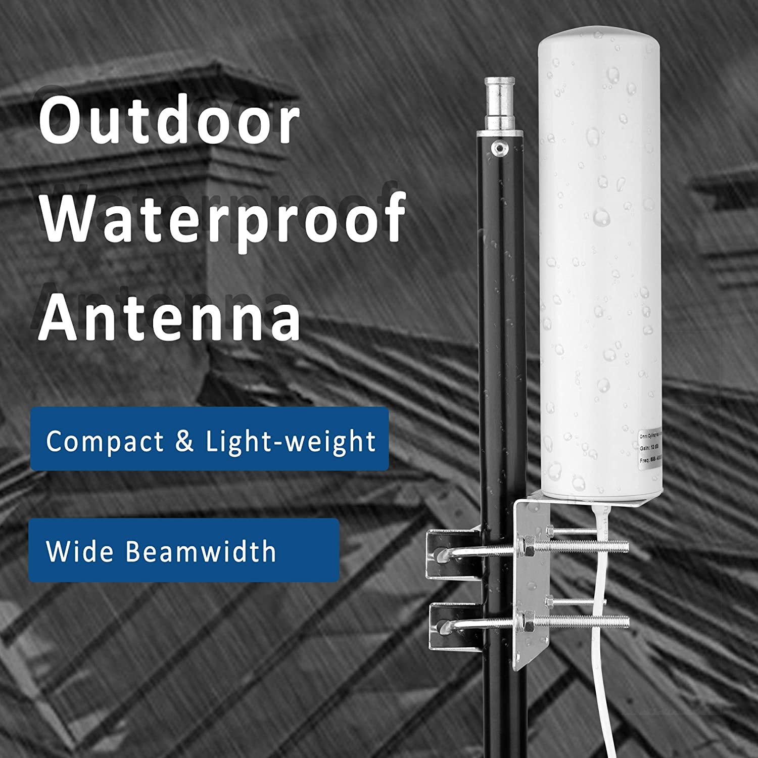 4g天线高增益手机信号放大器路由器增强外接wifi接收炮筒室外全向