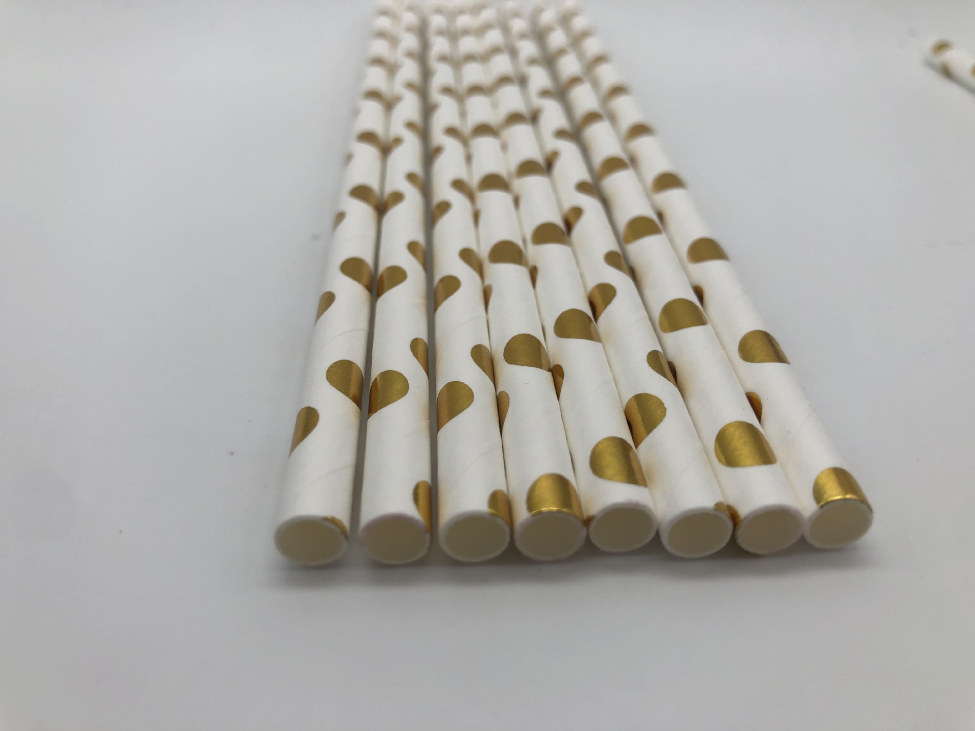 Paper Sucker Disposable Bronzing Stripes XINGX Kinds of Juice Drinks Party Decoration Paper Straws Factory Wholesale