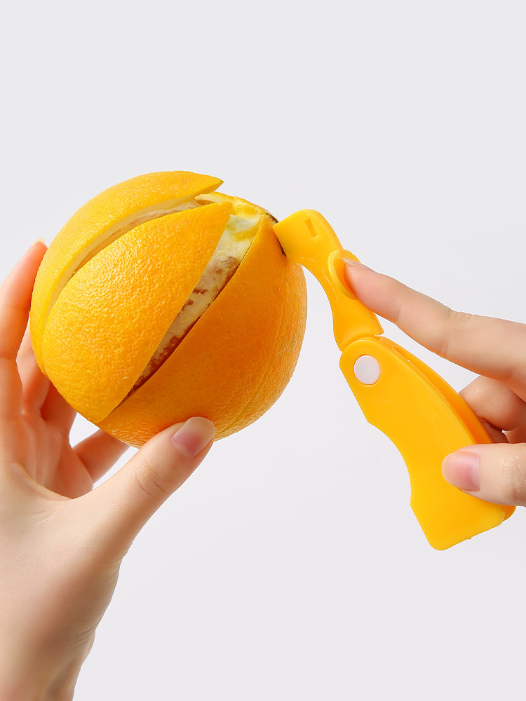 剥皮器橙开橙器脐橙开果器皮器子开皇帝石榴指环橙子剥柑橘剥