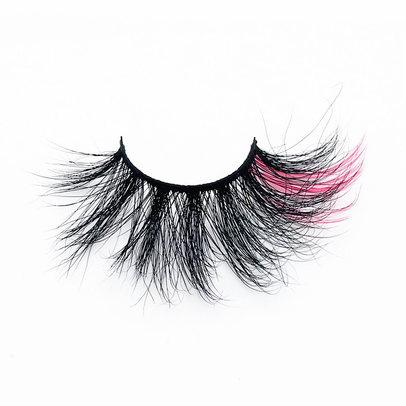 European and American Thick Eye Tail Color Mink Hair False Eyelashes in Stock 1 3 5 7 10 Pairs of Clothing Consulting Customer Service