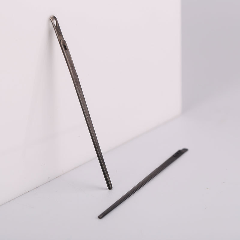 皮革针 编织皮绳单双孔针 扁头包边用针皮艺制作皮线植鞣