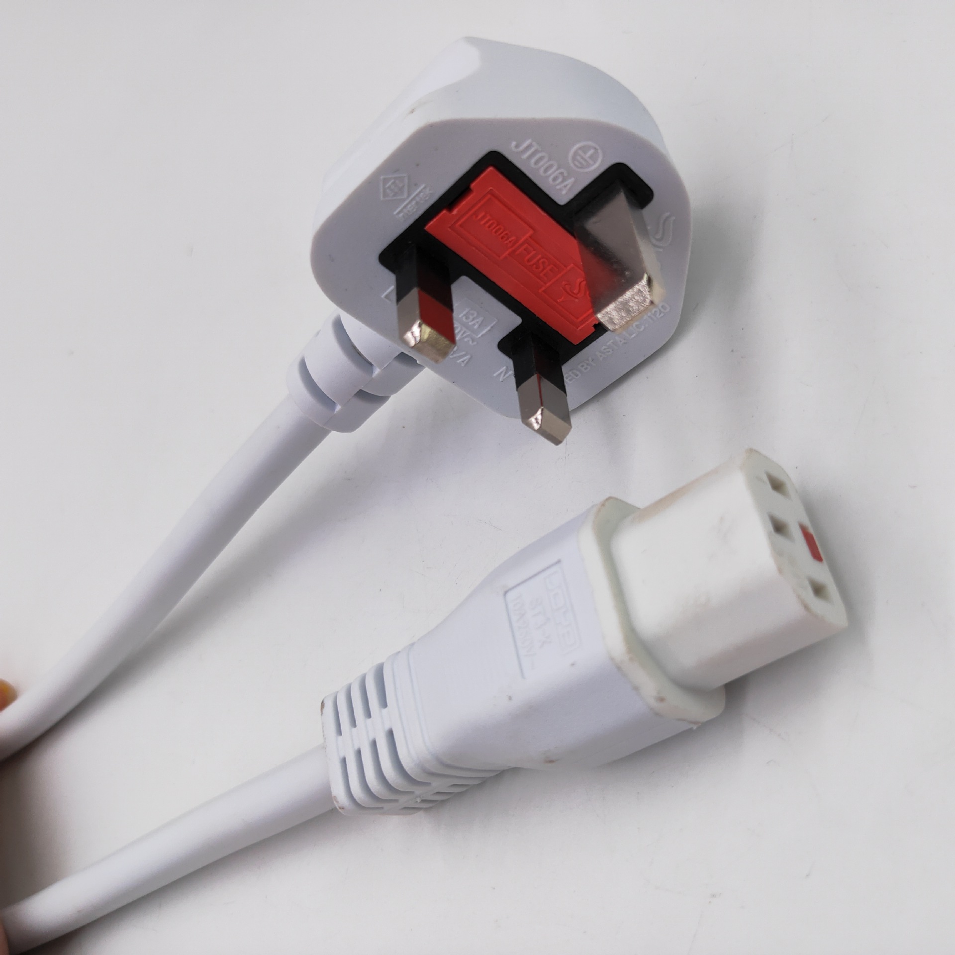 英式13a250v插头电源线英标英规三芯1.5平方家用电器插头线