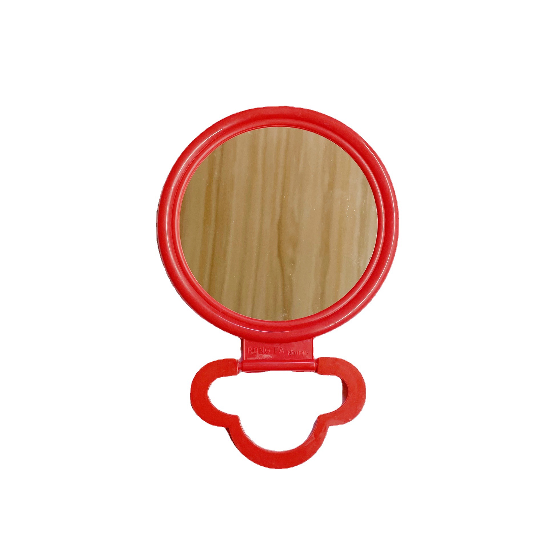 Desktop Makeup Mirror Red Mirror Wedding Mirror Desktop Dressing Mirror Desktop Folding Mirror Small Mirror round Mirror 145