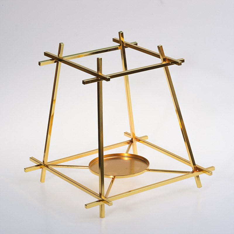 香薰架不锈钢蜡烛台金色铁 艺商务礼品蜡烛架不锈钢304奥氏体材质