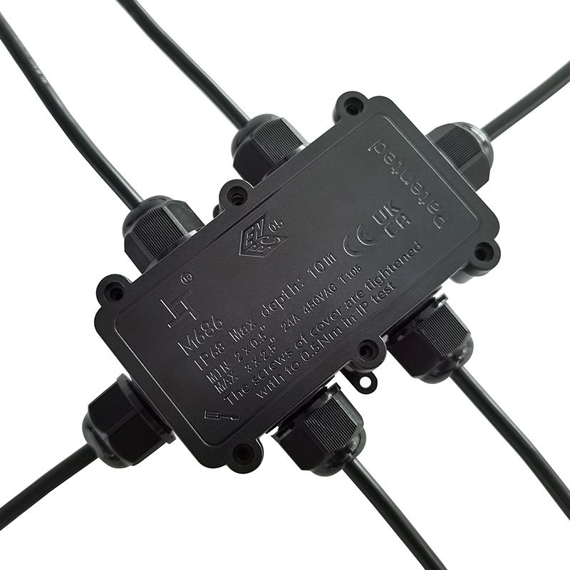 厂家批发六通防水接线盒 一进五出 ip68户外照明地埋灯路灯接线盒