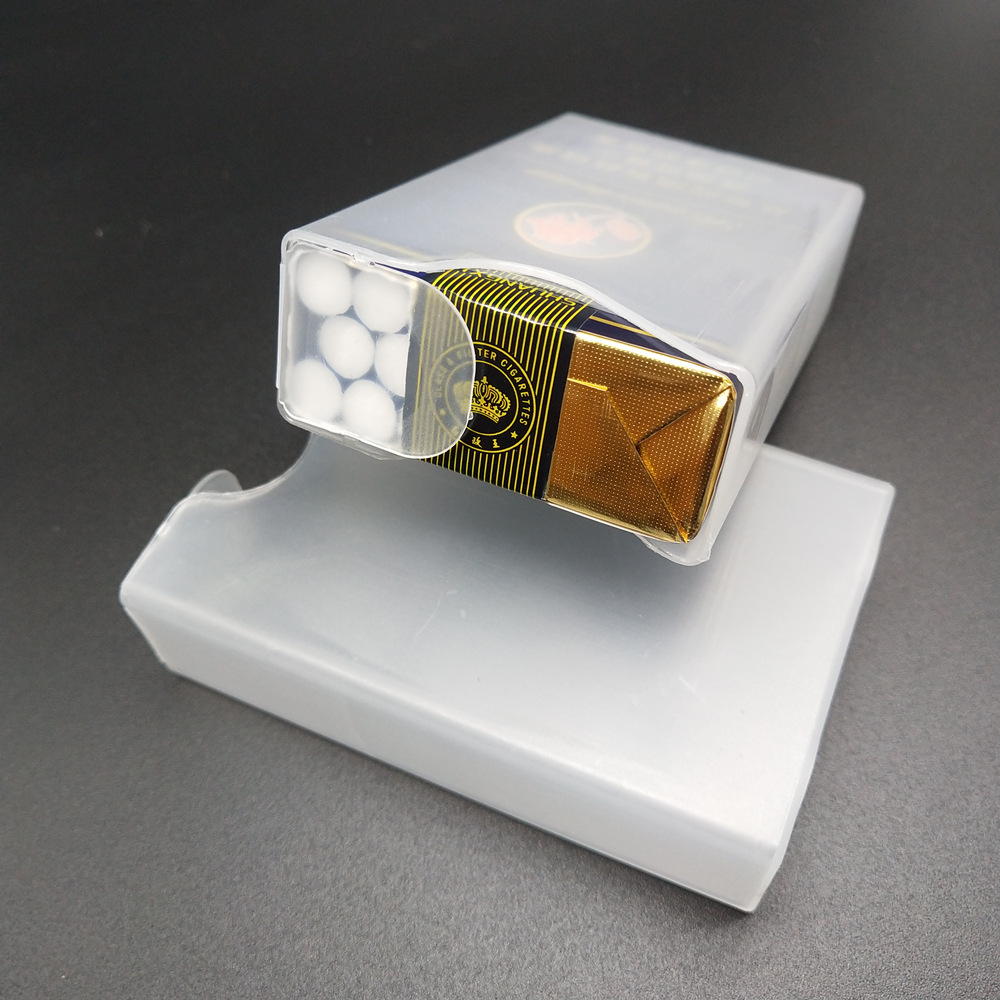 透明塑料烟盒滑盖翻盖软包加厚香烟盒子20支装创意烟盒防压耐磨