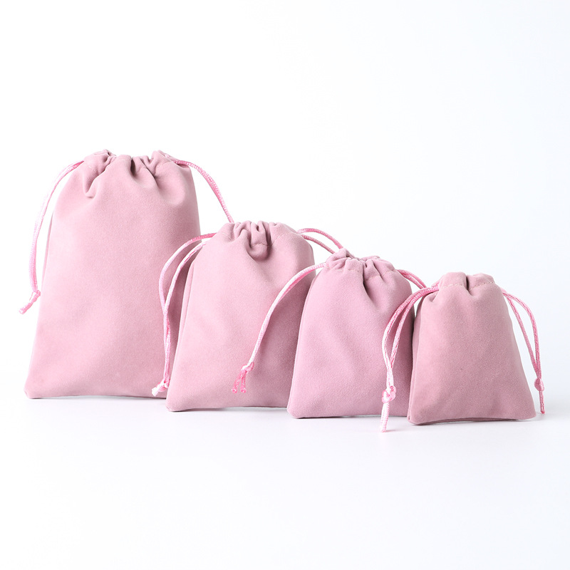 绒布抽绳束口袋首饰饰品收纳袋福袋锦囊香包化妆品小布袋logo