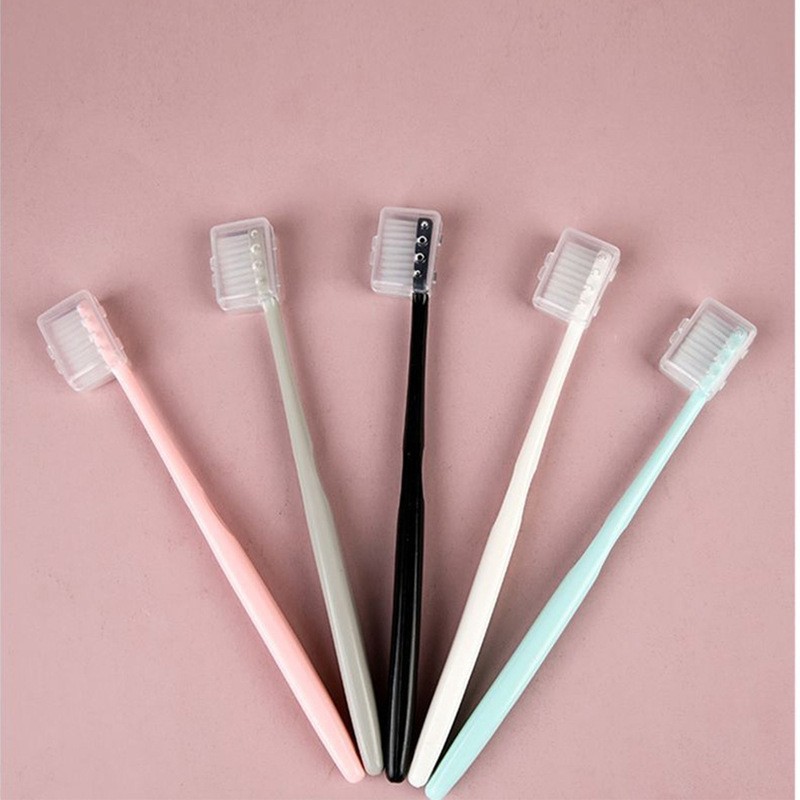 Macaron Ice Cream 10 PCs TikTok Same Korean Toothbrush Adult Soft Hair Travel Factory Wholesale Toothbrush