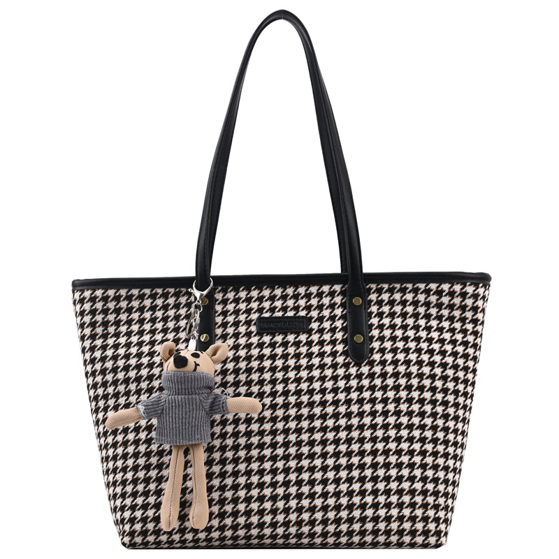 Popular Hot-Selling Product Bags for Women This Year 2022 New Trendy Fashion Houndstooth Shoulder Bag Large Capacity Versatile Tote Bag