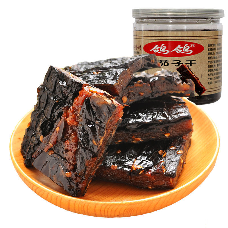鸽鸽茄子干罐装正宗江西鹰潭特产休闲零食茄子酱干下饭菜