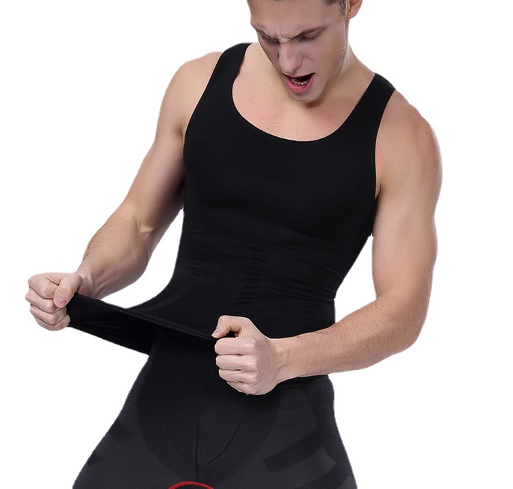 男士塑身衣 slim lift 收腹紧塑形背心束胸瘦身健身衣运动内衣