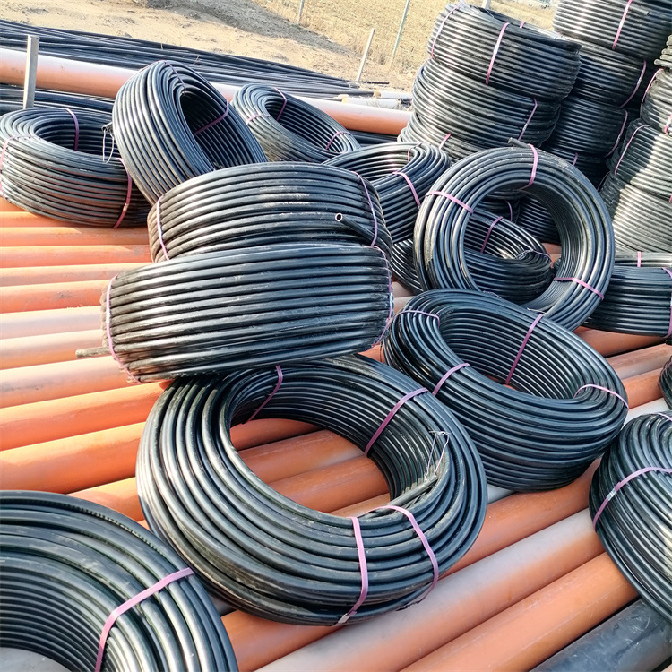 pe穿线管 阻燃hdpe电力地埋管100盘管200 160 90路灯电缆保护管