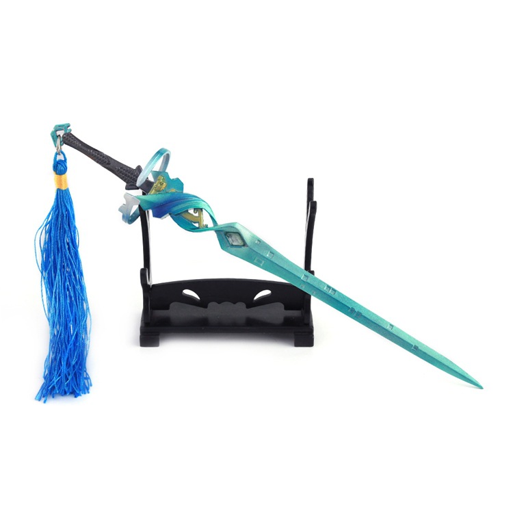 王者武器周边李白鸣剑曳影剑合金武器模型18厘米