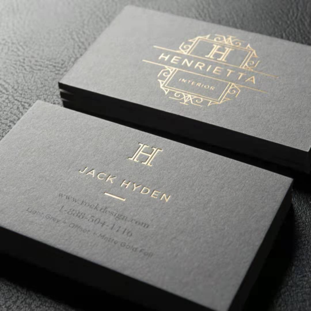 黑色名片设计制作