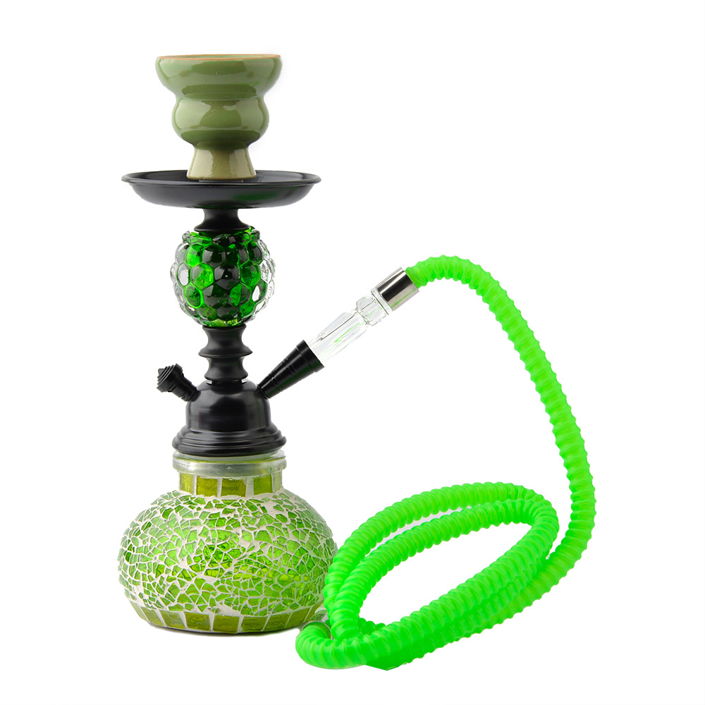 外贸水烟壶全套跨境货源单管玻璃水烟具水烟袋水烟配件hookah