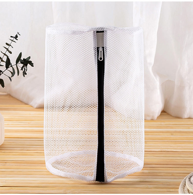 亚马逊黑色拉链洗衣袋洗衣机专用加厚细网洗护袋洗衣网兜现货批发