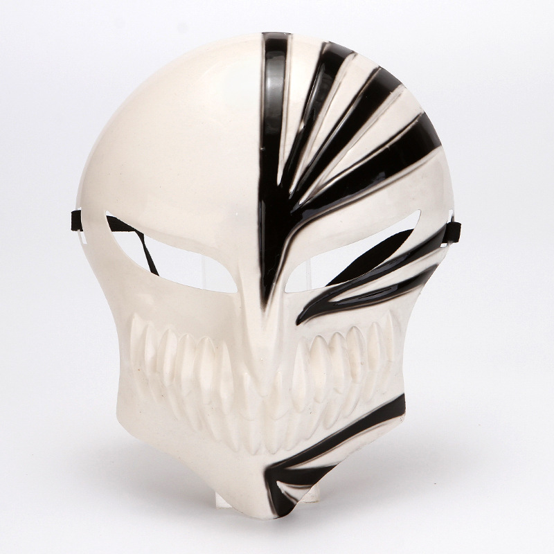 化装舞会 动漫卡通面具 cosplay 黑崎一护虚化面具 全脸死神面具